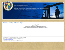 Tablet Screenshot of dppweb.honolulu.gov